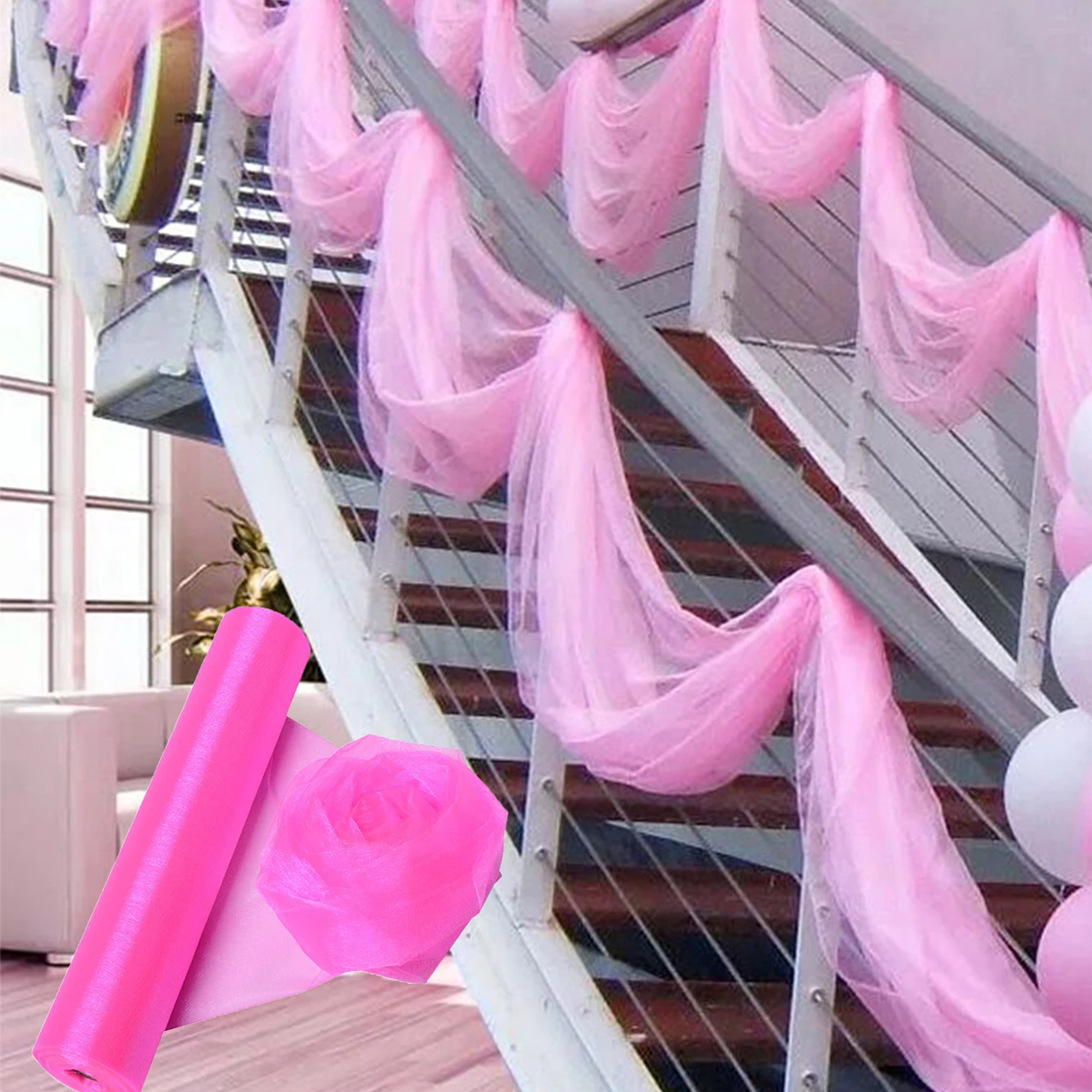 Kristallen organza stof tule - - Organza Ribbon Spool recensie en prijs