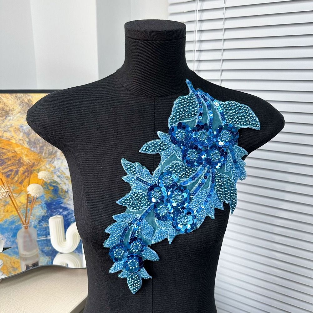 Mode 3D Pailletten Bloem Appli - Applique Patch Flower recensie en prijs