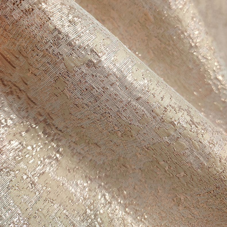 Reliëf gouden zijde jacquard s - Crystal Mesh Fabric recensie en prijs