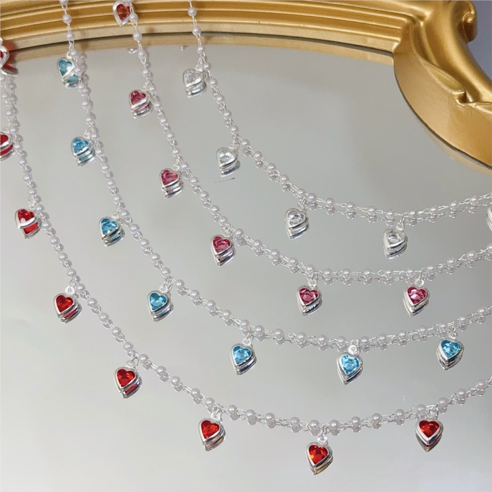 0,5 meter/1 meter roze kristal - Pearl Trim Chain recensie en prijs