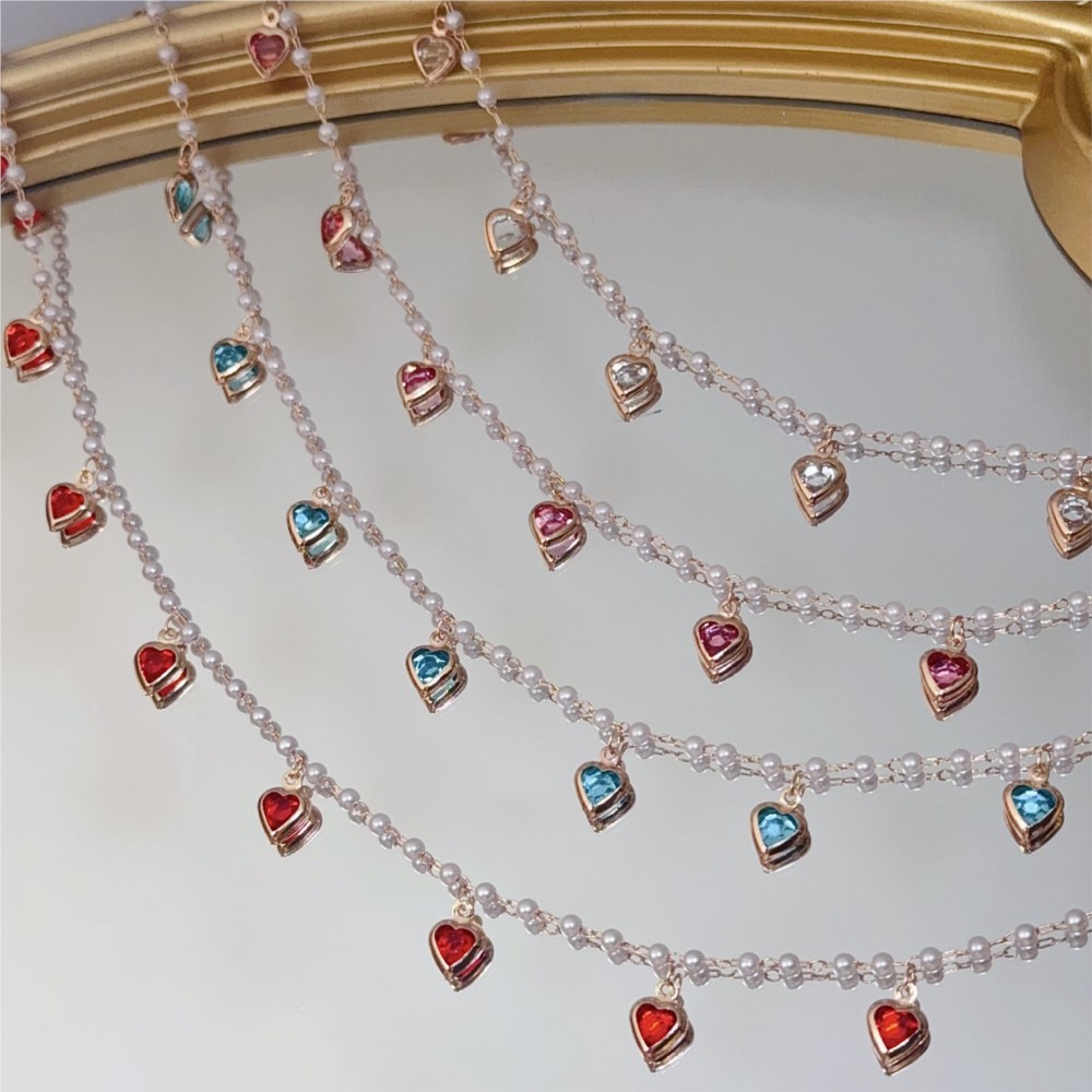 0,5 meter/1 meter roze kristal - Pearl Trim Chain recensie en prijs