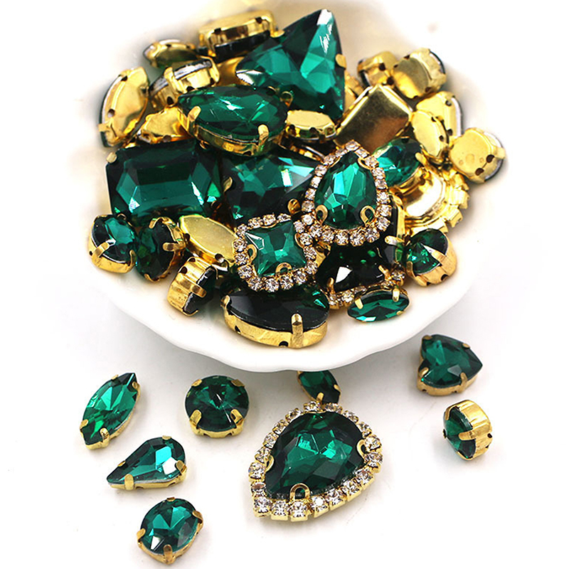 50 stuks 24 kleuren gemengde v - Sew On Rhinestone recensie en prijs