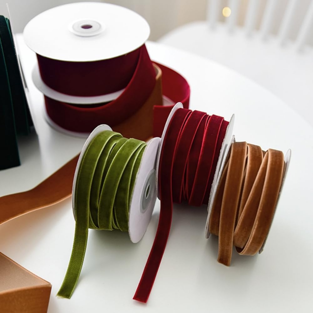 2 rollen 21,88 yards 3/8 inch  - Velvet Ribbon Roll recensie en prijs
