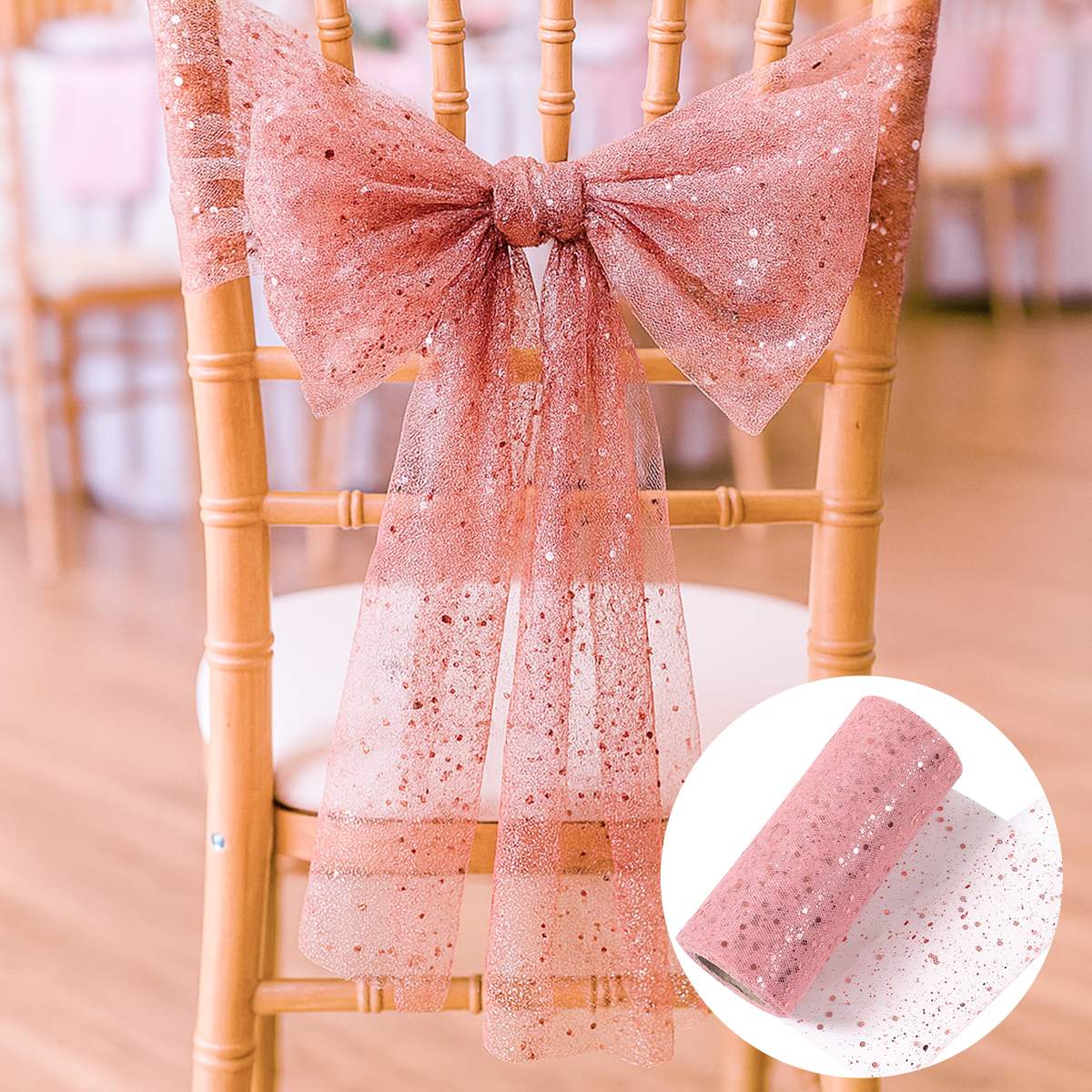 Glitter Tule Rolls Verjaardags - Organza Ribbon Spool recensie en prijs