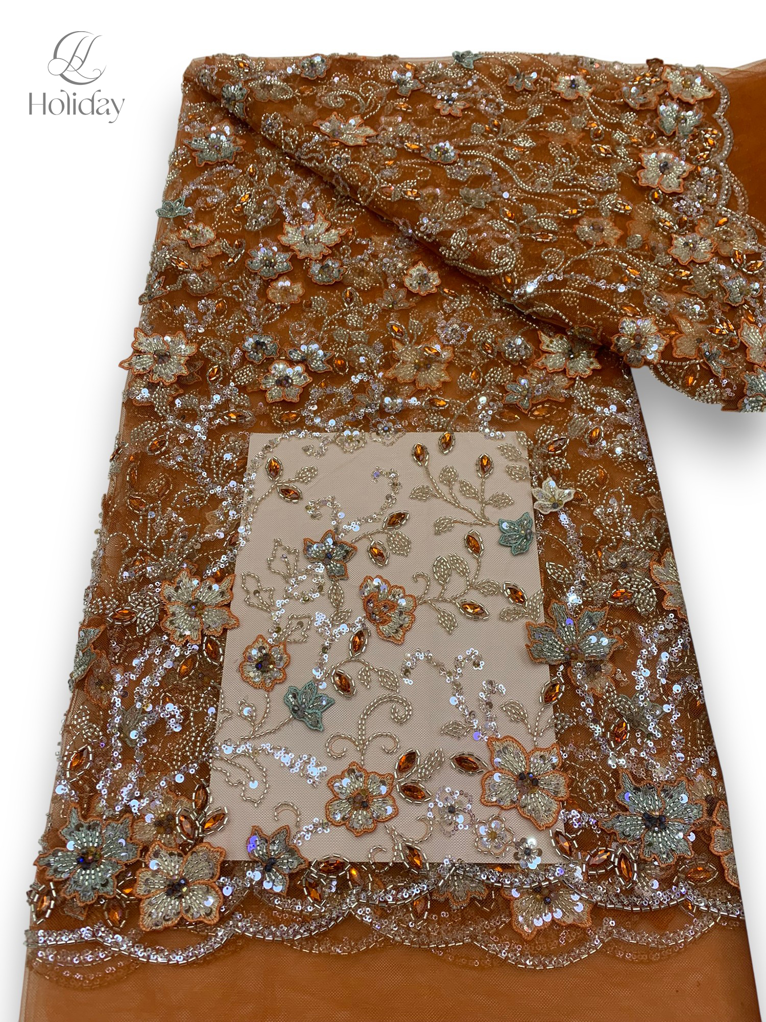 Nieuwe aanwinst luxe zwaar geb - Crystal Mesh Fabric recensie en prijs
