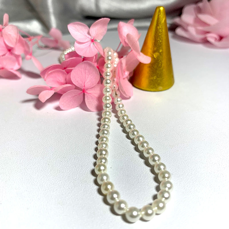 Elegante 4Mm Shell Parel Ketti - Pearl Trim Chain recensie en prijs