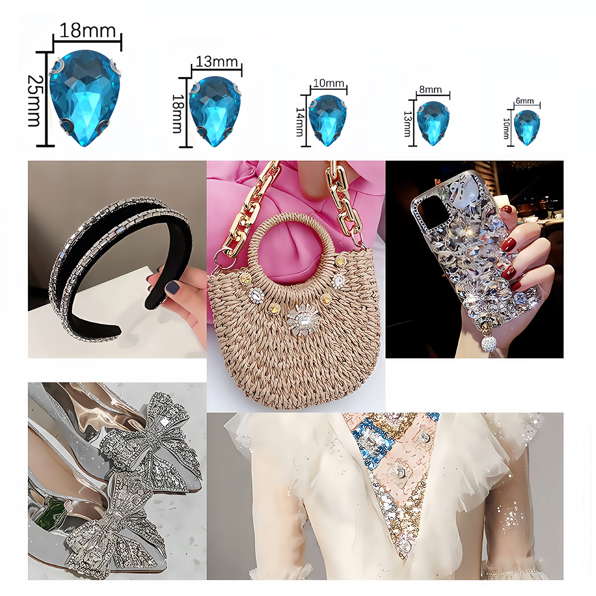 Waterdruppel Kristalglas Steen - Sew On Rhinestone recensie en prijs