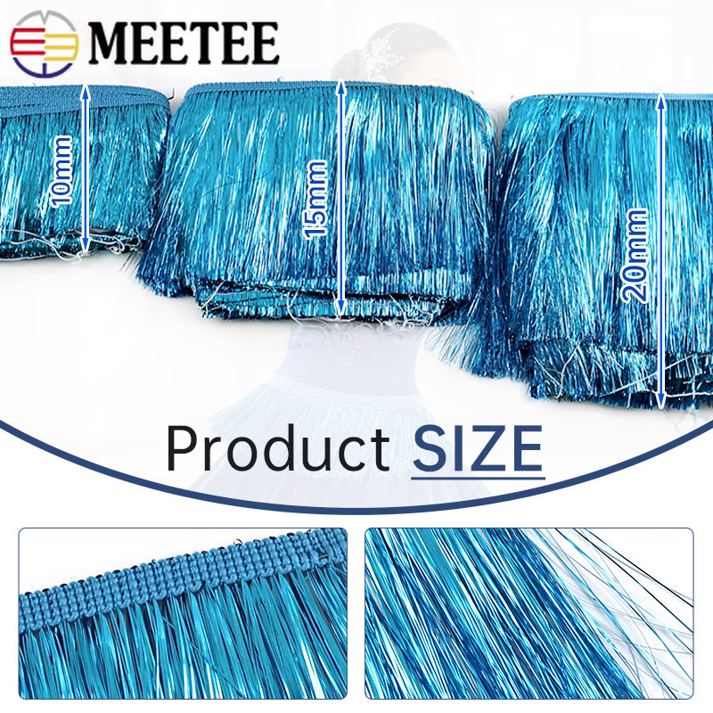 10M 10/15/20cm Glanzende Metal - Fringe Ribbon Sewing recensie en prijs
