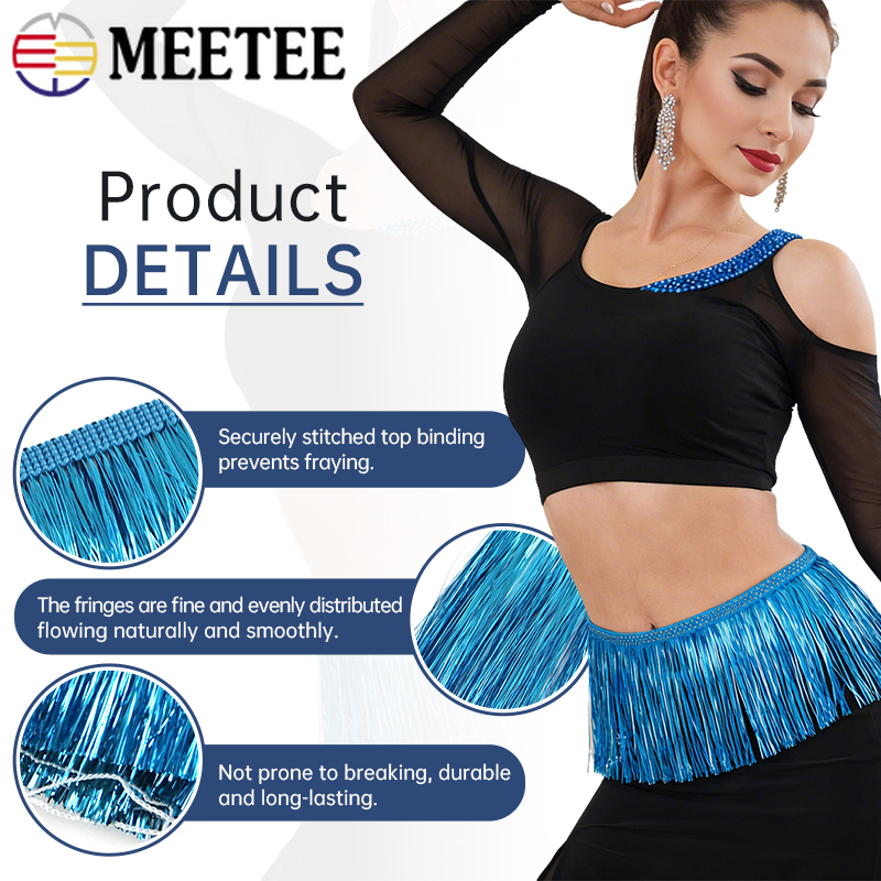 10M 10/15/20cm Glanzende Metal - Fringe Ribbon Sewing recensie en prijs