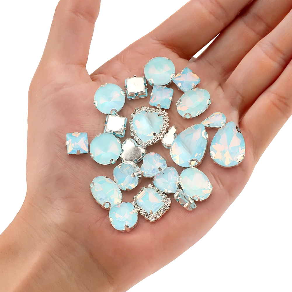 40 Stks/zak Mix Vorm Opaal Gla - Sew On Rhinestone recensie en prijs