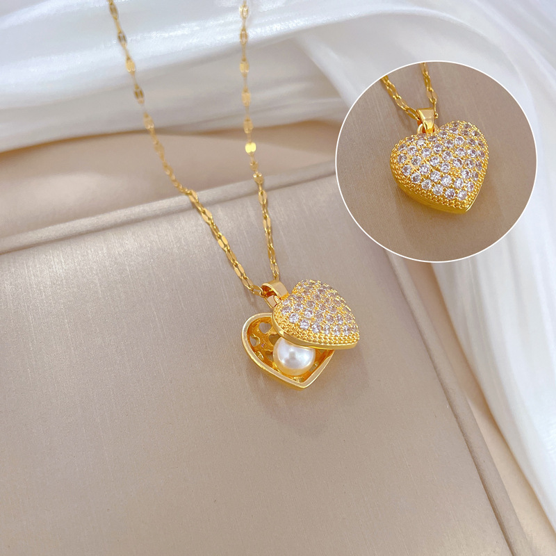 ZAKOL Koreaanse lichte luxe sc - Pearl Trim Chain recensie en prijs