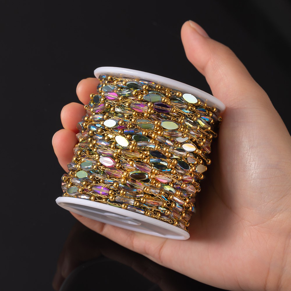 1 meter roestvrij staal gouden - Pearl Trim Chain recensie en prijs