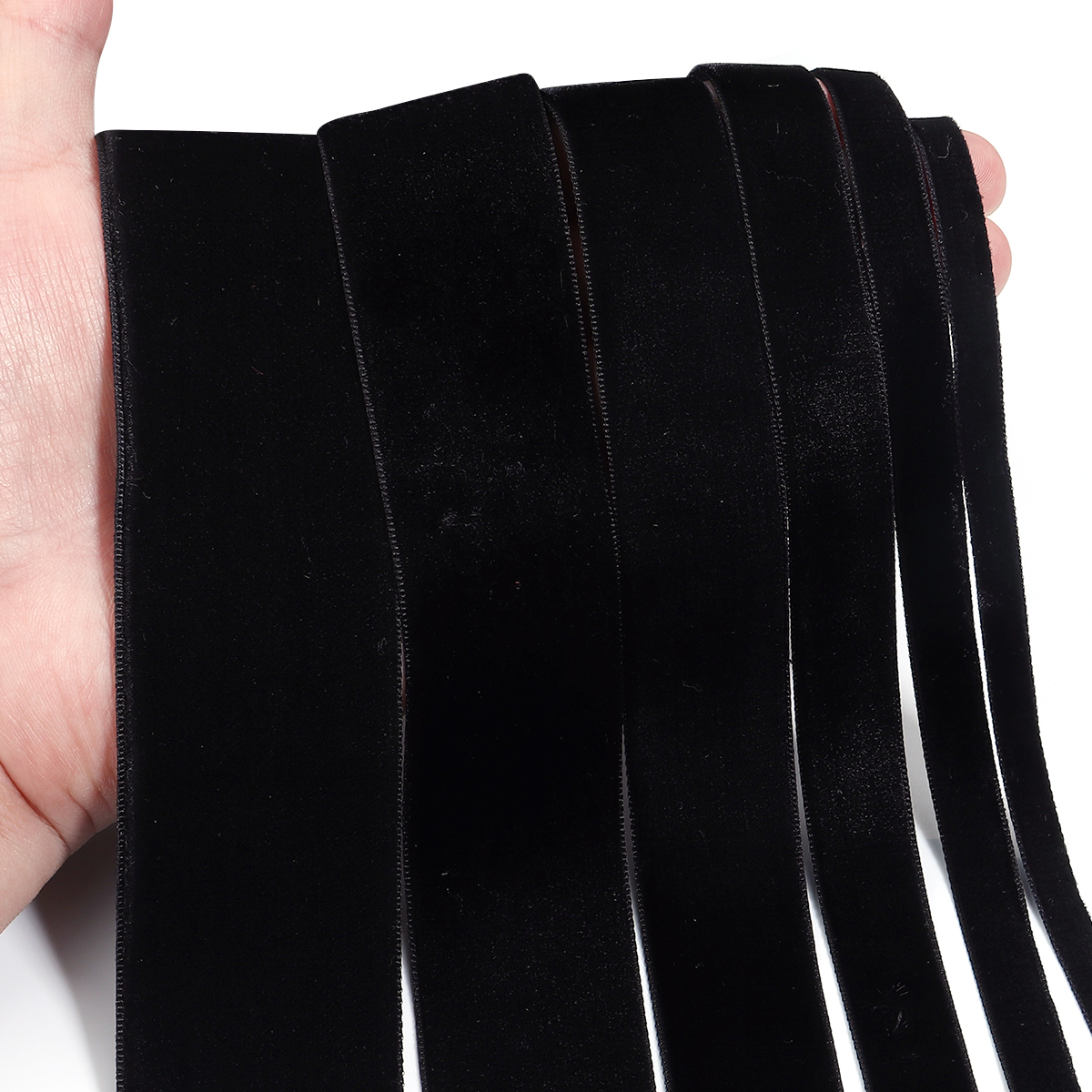 5-10Yards Zwart Fluwelen Lint  - Velvet Ribbon Roll recensie en prijs