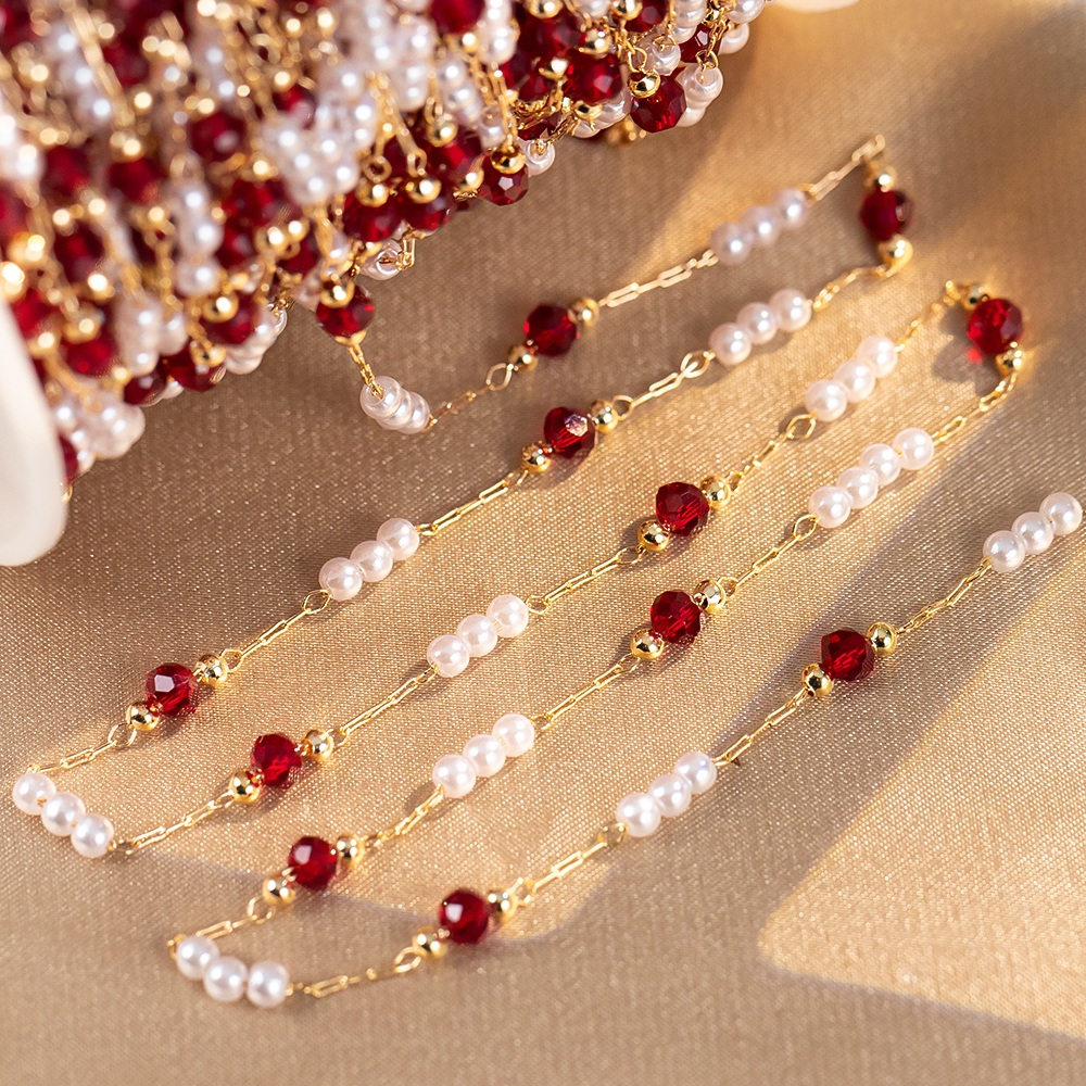 50 cm/100 cm Imitatie Parel Ko - Pearl Trim Chain recensie en prijs