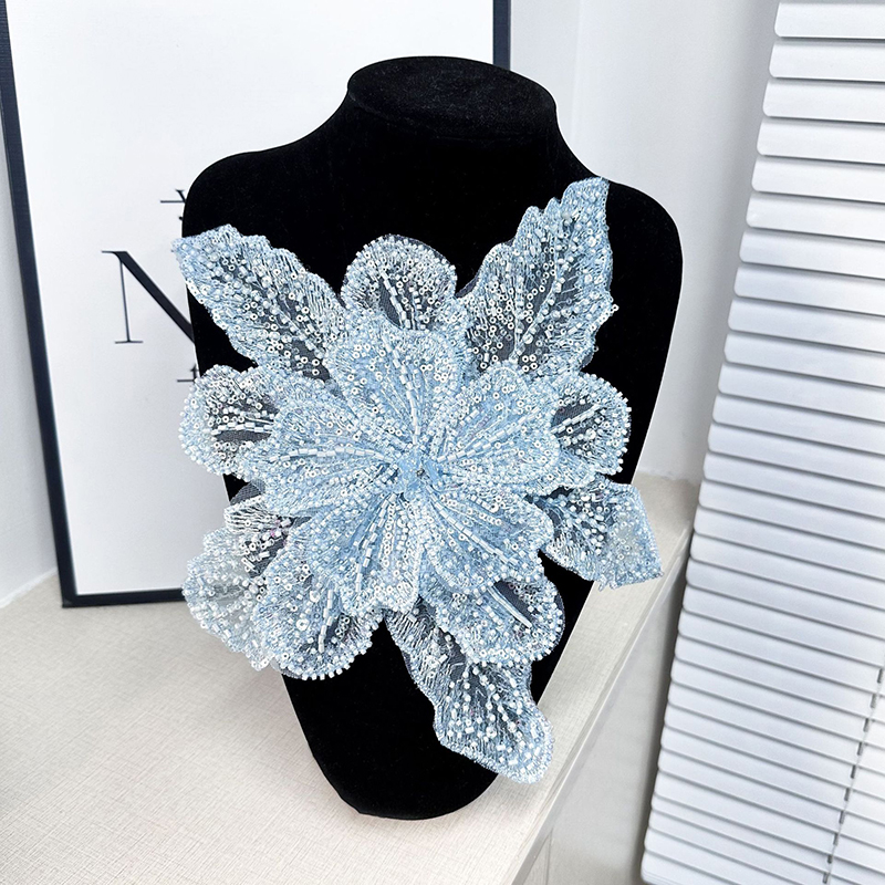 Pailletten kralen bloem kraag  - Applique Patch Flower recensie en prijs