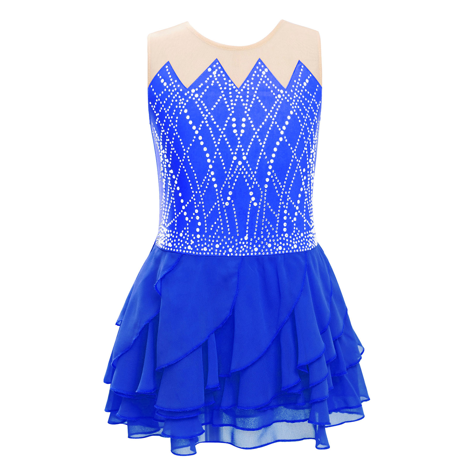Meisjes Mesh Kunstschaatsen Ju - Rhinestone Banding Trim recensie en prijs