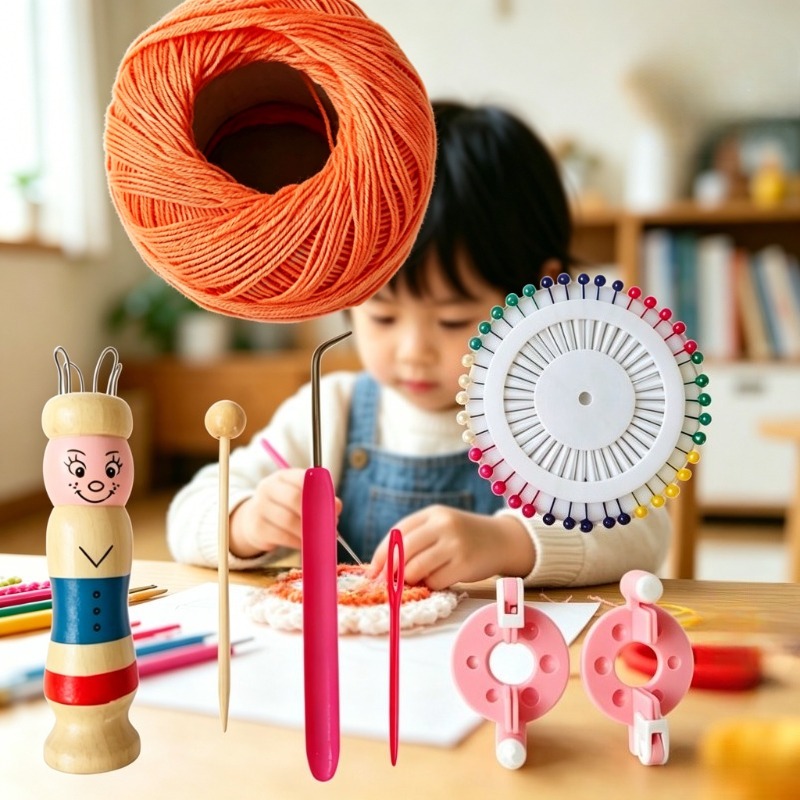 Houten poppen Franse breinaald - Pom Pom Maker Tool recensie en prijs