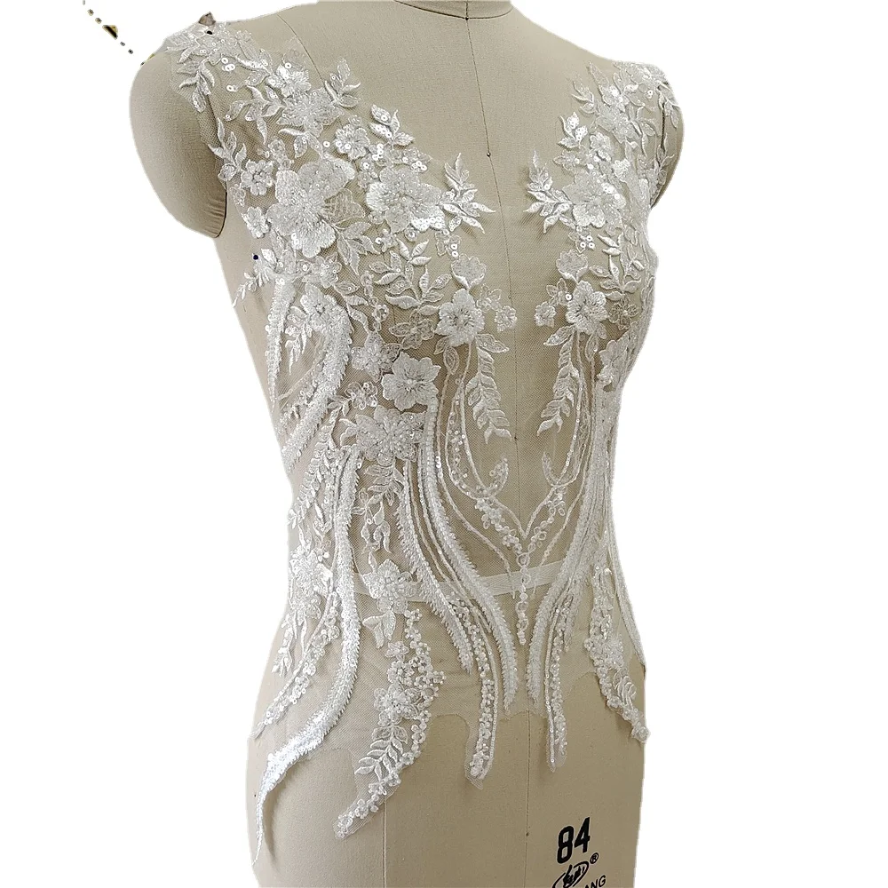Nieuwe kralen pailletten kant  - Applique Patch Flower recensie en prijs