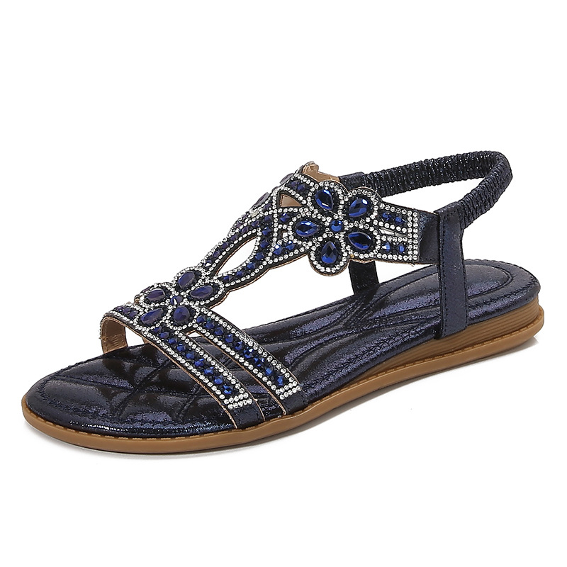 Grote maat opengewerkte sandal - Sew On Rhinestone recensie en prijs