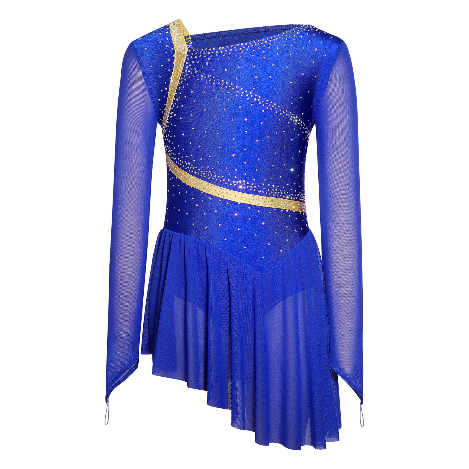 Kinderen Meisje Mesh Lange Mou - Rhinestone Banding Trim recensie en prijs