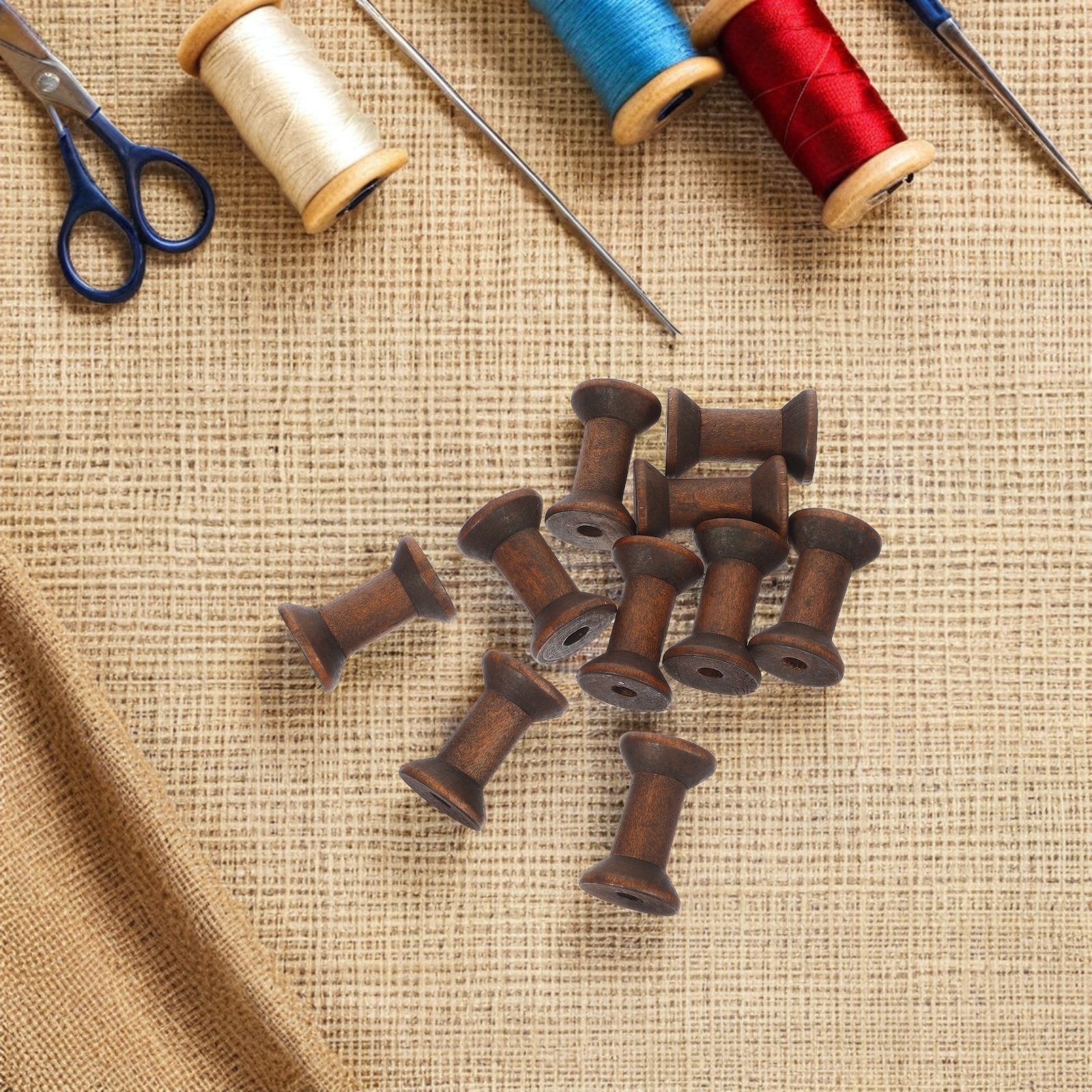 10 stuks natuurlijke houten sp - Organza Ribbon Spool recensie en prijs