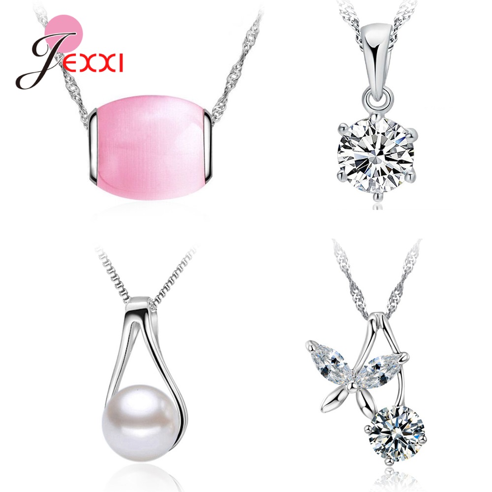 4 stks/partij 925 Sterling Zil - Pearl Trim Chain recensie en prijs