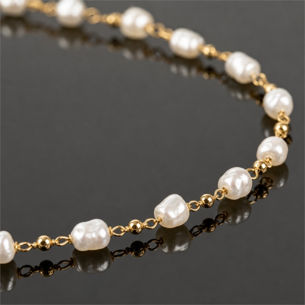0,5 meter/1 meter Faux Pearl B - Pearl Trim Chain recensie en prijs