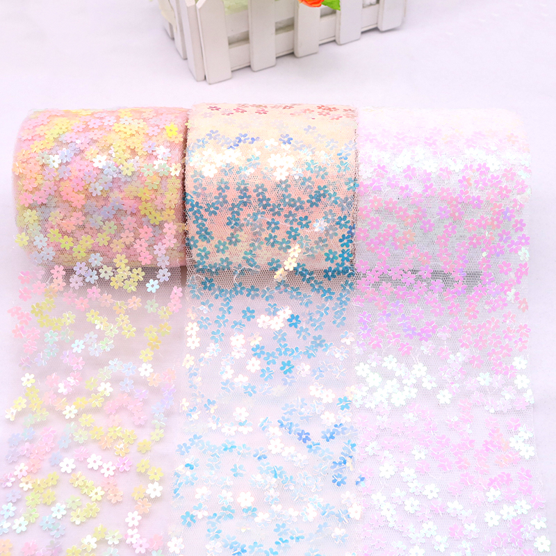 8 cm 10 cm 10 Yards Glitter Pa - Organza Ribbon Spool recensie en prijs