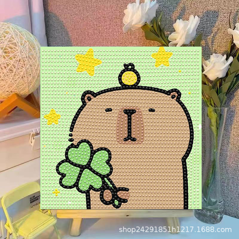 Cartoon Capibala Crystal Diamo - Embroidery Embellishments recensie en prijs