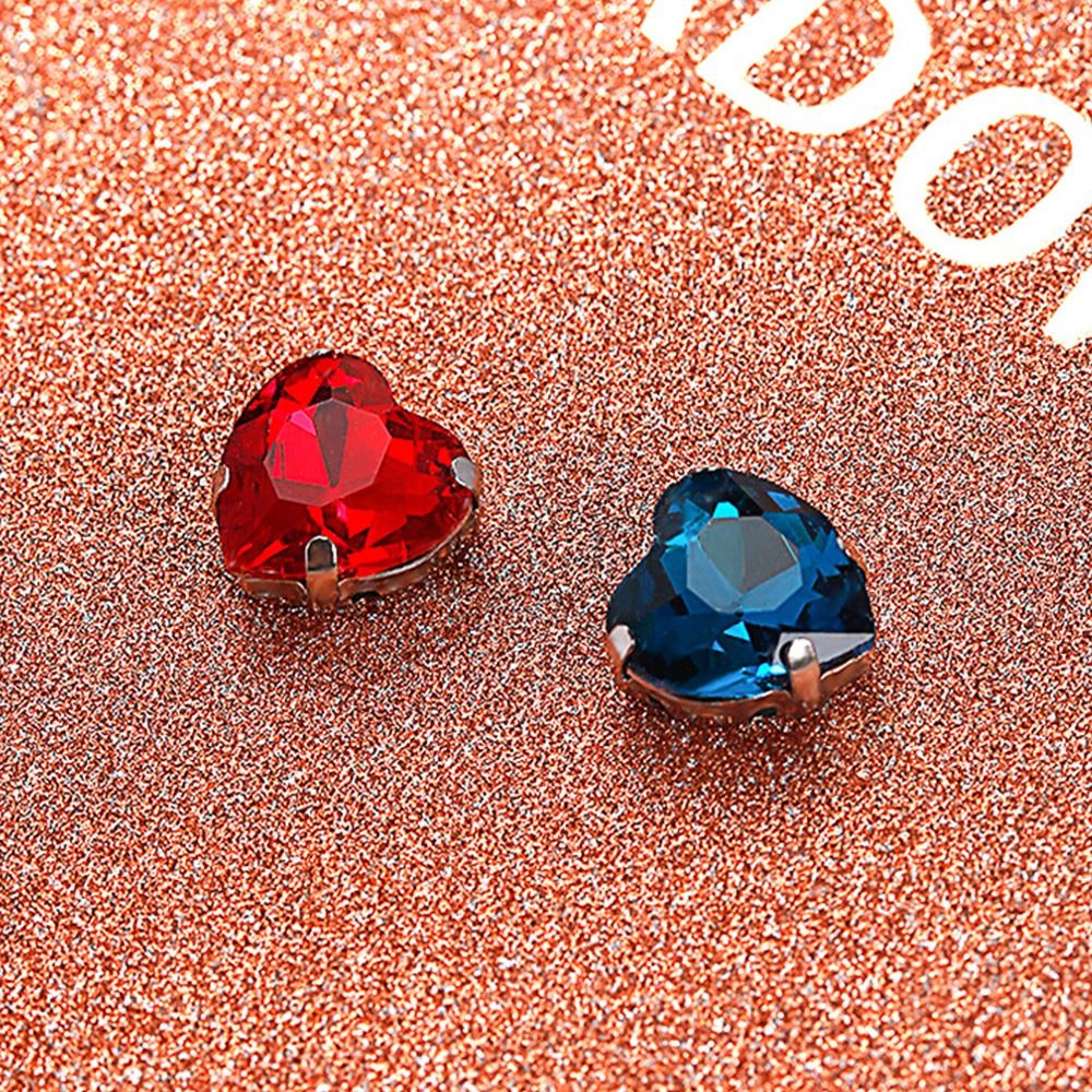 50 stks/pak Hartvorm Glitter N - Sew On Rhinestone recensie en prijs