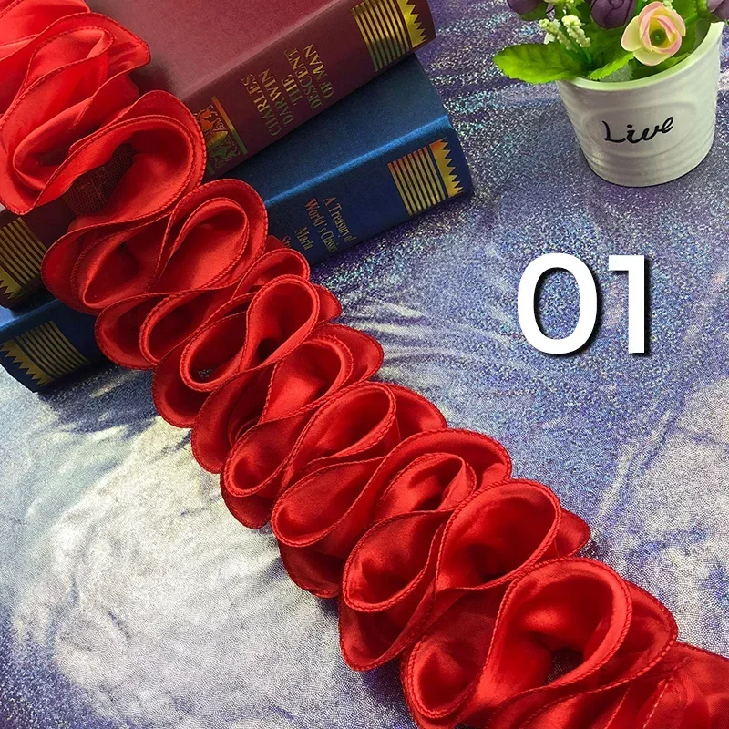 5Yards Geplooide Verstoorde Tr - Fringe Ribbon Sewing recensie en prijs